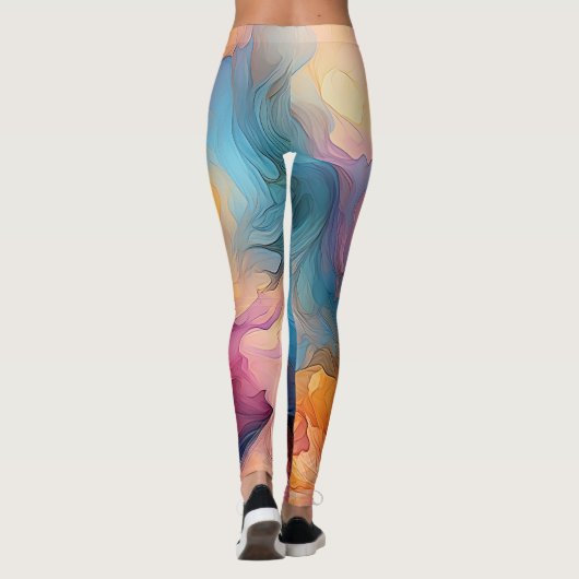 Marmoreffekt Leggings (Rückseite)