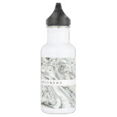 Marmoreffekt personalisierte Wasserflasche (Rechts)