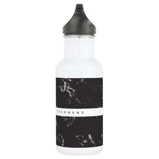 Marmoreffekt personalisierte Wasserflasche (Rechts)