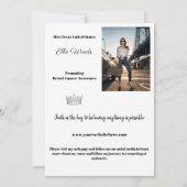 Marmoreis-Autografikkarten für Beilagen Einladung (Rückseite)