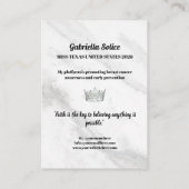 Marmoreis-Plattform-Visitenkarte Visitenkarte (Rückseite)