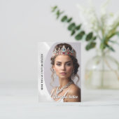 Marmoreis-Plattform-Visitenkarte Visitenkarte (Stehend Vorderseite)