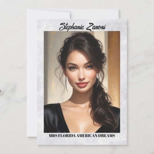 Marmoreiskarte - Beipackzettel | QR-Code Einladung (Vorderseite)