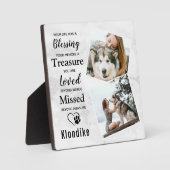 Marmorerinnerung Pet Loss Keepake Pet Memorial Fotoplatte (Vorderseite)