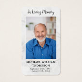 Marmorerinnerungskarte für Gedicht Foto Gedenkkart (Vorderseite)