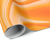 Marmorfarbe farbig. Orangefarbenes Marmormuster Geschenkpapier (Rolleneckpunkt)