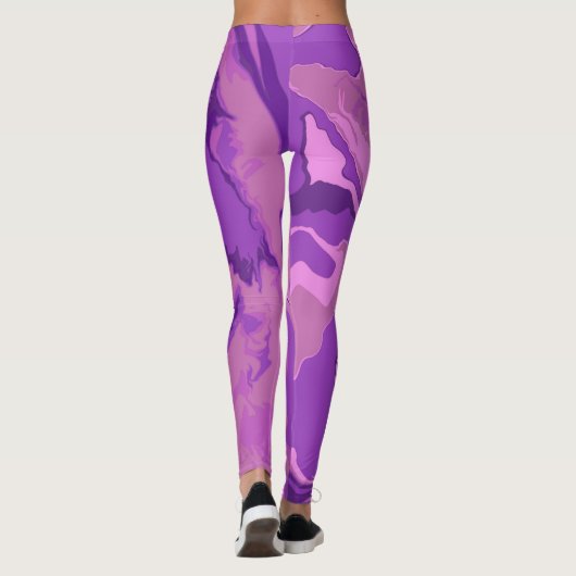 Marmorfarbe Leggings (Rückseite)