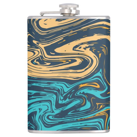 Marmorfarben Flachmann (Vorderseite)