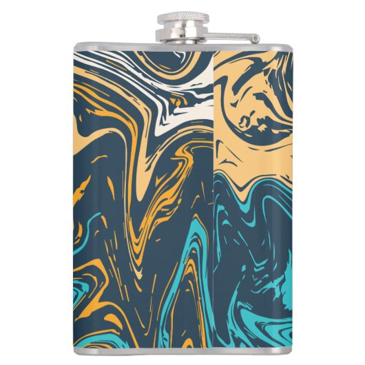 Marmorfarben Flachmann (Rückseite)