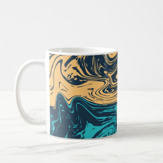 Marmorfarben Kaffeetasse (Links)