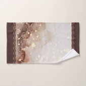 Marmorfarben mit Glitzer-Akzenten Badhandtuch Set (Handtuch)