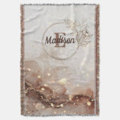 Marmorfarben mit Glitzer-Akzenten Decke (Vorderseite Vertikal)