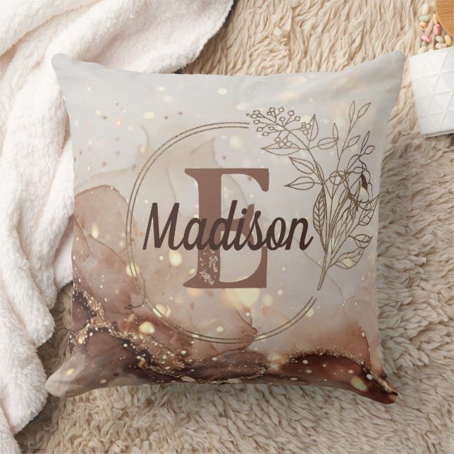 Marmorfarben mit Glitzer-Akzenten Kissen (Decke)