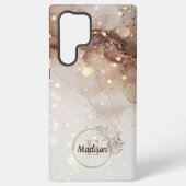 Marmorfarben mit Glitzer-Akzenten Samsung Galaxy Hülle (Rückseite)