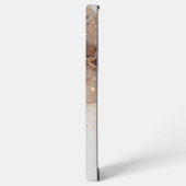 Marmorfarben mit Glitzer-Akzenten Samsung Galaxy Hülle (Linke Seite)