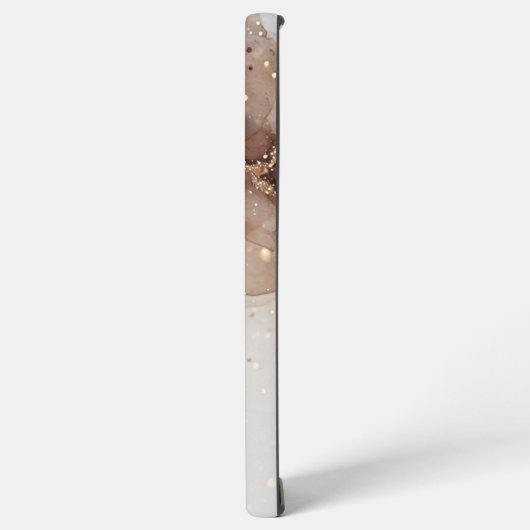 Marmorfarben mit Glitzer-Akzenten Samsung Galaxy Hülle (Linke Seite)