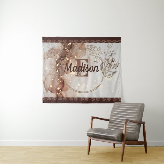 Marmorfarben mit Glitzer-Akzenten Wandteppich (Beispiel (Horizontal))