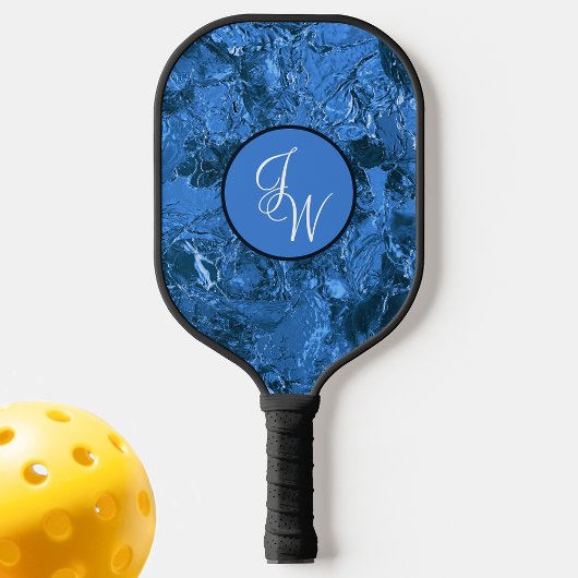 Marmorfarben mit Initialen oder Monogramm Pickleball Schläger