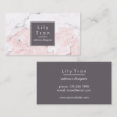 Marmorfarben-Visitenkarte Visitenkarte (Vorne/Hinten)