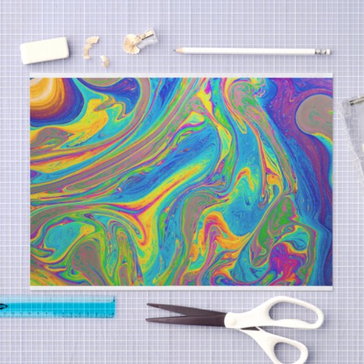 Marmorfarbene Farbe hell Seidenpapier (Handwerk)