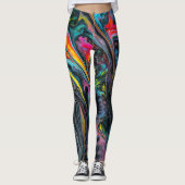 Marmorfarbene Farbe Leggings (Vorderseite)