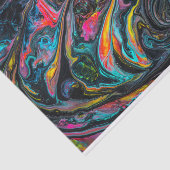 Marmorfarbene Farbe schwarz Seidenpapier (Ausschnitt)