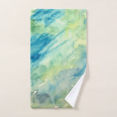 Marmorfarbenes Set an der Küste Boho Badetuch (Handtuch)