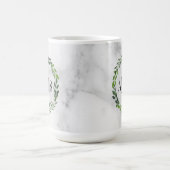 Marmorfarbenkrastermonogramm Kaffeetasse (Mittel)