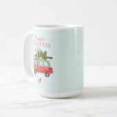 Marmorfarbenkrastermonogramm Kaffeetasse (Vorderseite Links)