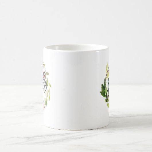 Marmorfarbenkrastermonogramm Kaffeetasse (Mittel)