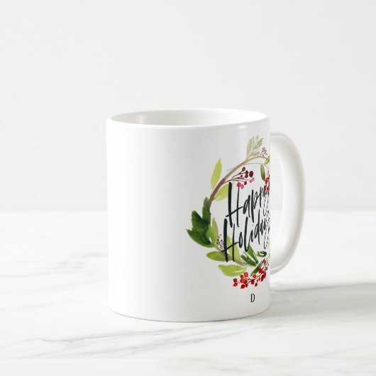 Marmorfarbenkrastermonogramm Kaffeetasse (VorderseiteRechts)
