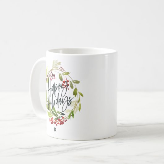 Marmorfarbenkrastermonogramm Kaffeetasse (Vorderseite Links)