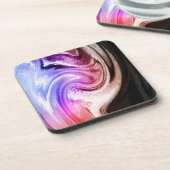Marmorfarbenwellen Getränkeuntersetzer (Linke Seite)