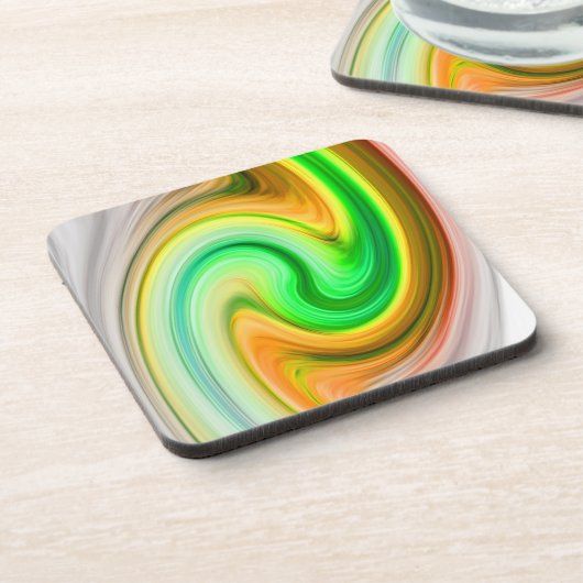 Marmorfarbenwellen Untersetzer (Linke Seite)