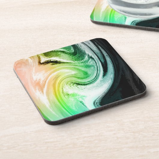 Marmorfarbenwellen Untersetzer (Linke Seite)