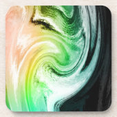 Marmorfarbenwellen Untersetzer (Vorderseite)