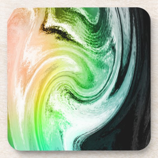 Marmorfarbenwellen Untersetzer (Vorderseite)