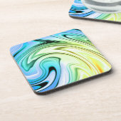 Marmorfarbenwellen Untersetzer (Linke Seite)