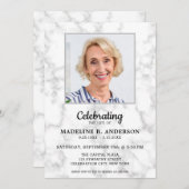 Marmorfeier zum Gedenkfest zum Foto Einladung (Vorne/Hinten)