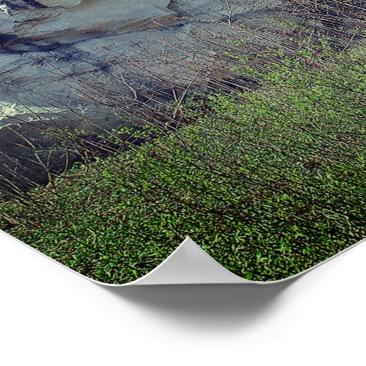 Marmorfelsen an der Naturbrücke 2 Natur Poster (Ecke)