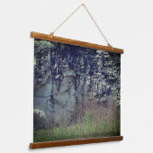 Marmorfelsen an der Naturbrücken Wandteppich Mit Holzrahmen (Gewinkelt)