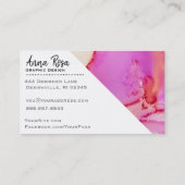 *~* Marmorfett Abstrakter Bio Durchfluss Wasserfar Visitenkarte (Rückseite)