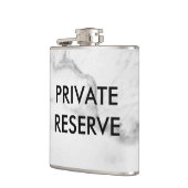 Marmorflasche mit Privatreservat Flachmann (Links)