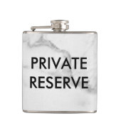 Marmorflasche mit Privatreservat Flachmann (Vorderseite)