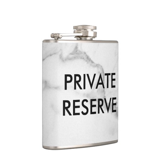 Marmorflasche mit Privatreservat Flachmann (Rechts)