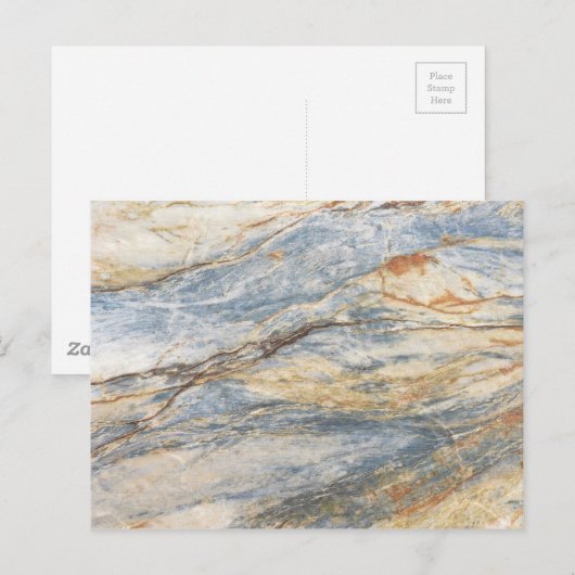 Marmorfliese Postkarte (Vorne/Hinten)