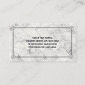 Marmorfliesen | Metallschrauben Visitenkarte (Rückseite)