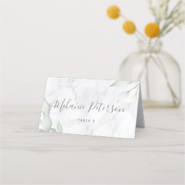 Marmorflorale Hochzeitstisch-Platzkarte Platzkarte