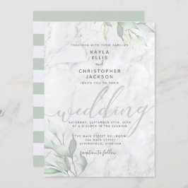 Marmorflorenkalligrafie Einladung