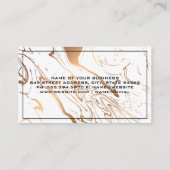 Marmorflüssiges Hintergrund Visitenkarte (Rückseite)